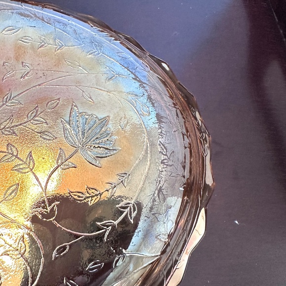 1950s Jeannette Glass Company Floragold oval plate or tray - Picture 8 of 8